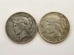 1922 & 1925 Silver Peace Dollars
