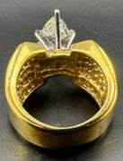18K Yellow Gold Marquise Diamond Ring of 4.83ct