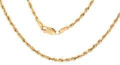Popular, Practical 14K YG 18" Rope Necklace