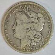 Scarce 1878-CC Morgan Silver Dollar in circ
