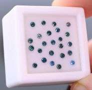 High fire! .55ct set of round brilliant cut Diamonds