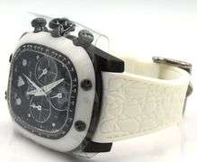 Brand new Glam Rock rectangle chronograph black quartz watch
