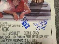 Revenge Of The Nerds Cast Autographed Original Full Sized Movie Poster Exact Proof