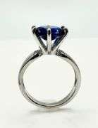 Beautiful 3.5 Ct Vs1 Deep Midnight Blue Simulated Diamond Ring