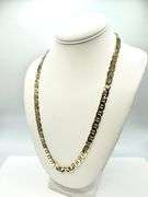 Sharp 42.8 Gram14K Yellow Gold Plate Mariners Chain Link Necklace