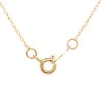 18kt Yellow gold 0.47ct square emerald pendant on chain