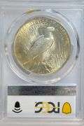 Solid Gem BU 1923 Peace Silver Dollar. PCGS MS65