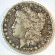 Sharp handsome 1890-CC Morgan Silver Dollar. Key date