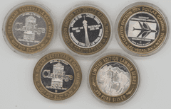 5 Diff. Limited Edition Collector Series pure .999 Fine Silver pcs