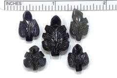 Iolite Botanical Carvings - Lot of 5