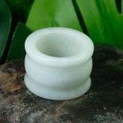 White Jade! Thick bangle style ring! It’s a whopping 83 carats!
