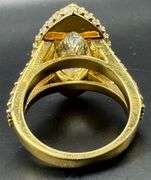 14K Yellow Gold Marquise Diamond Ring of 5.98ct