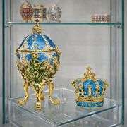 Lilies of the Valley with Crown Trinket Box