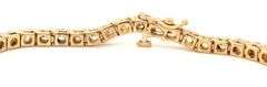14kt Yellow gold 4ctw diamond tennis bracelet