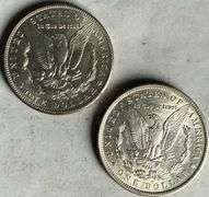 1884 O &1904 O Frosty White BU Morgans