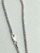 Italian 925 Sterling Silver 2mm Twist Classic Gypsophia Chain Necklace