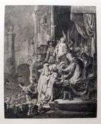 Rembrandt, Christ Before Pilate, Highly Collectible Etching