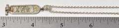 Egyptian Designed Pendant Necklace in Sterling Silver
