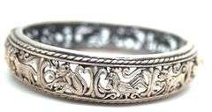925 Sterling Silver Solid "Sprit Of Africa" Bangle