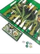 Game, Backgammon Tray, Tropical Green