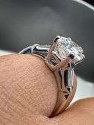 Platinum Pear Cut Diamond of 2.49ct