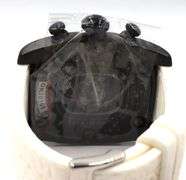 Glam Rock rectangle chronograph black quartz watch