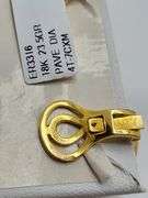 Premium 18k Gold Diamond Swirl Earrings