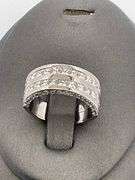 CERTIFIED 18K WHITE GOLD DIAMOND RING / BAND