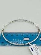 925 Serling Silver Ippolita Hammered Oval Moon Stone Bangle