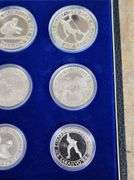 1984 National Bank Of Yugoslavia Olympic Silver Proof Coin Set