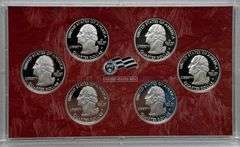 2009 Silver Quarters DC and Territories Proof Set.