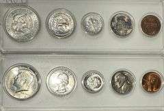 2 1964 US Unc Sets P and D Mints