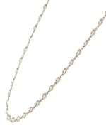 1.71ctw Round Diamond by the Yard Station Necklace in 14K