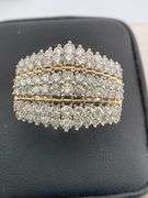 CERTIFIED 10K YELLOW GOLD DIAMOND RING