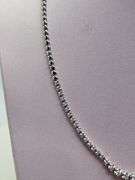 Stunning 14K White Gold Graduated Diamond Necklace- 1 CTTW