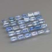 Lightly saturated 3.24ct set of cornflower blue Sapphires!