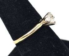 Brilliant 14K Yellow Gold Approx. 0.57CTW  Diamond Heart Ring