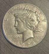 One Dollar 1928 silver Liberty coin