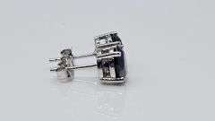 Gorgeous 2 Ctw Black Simulated Diamond Earrings