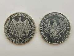 1972-J & 1972-D 10 Mark German Federal Republic, Silver
