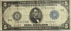 $5 Series of 1914 NY Fed Reserve Note