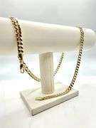 Sharp  42.5 Gram 14 Kt. Yellow Gold Plated Cuban Link Chain Necklace