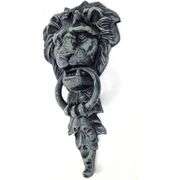 Verdigris Lion Head Cast Iron Door Knocker