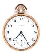 Nice Illinois Pocket Watch 21 Jewel Abe Lincoln Model