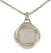 David Yurman 1.47ctw Diamond Infinity Large Pendant Necklace in Sterling