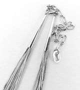 Carolyn Pollack Long Sterling Liquid Silver Heishi Necklace