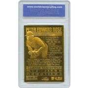 Pete Rose Limited Edition Signature Series Gold Card