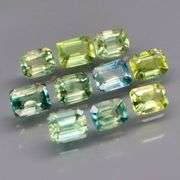 Vibrant! 2.66ct green blue Australian Parti Sapphire set!