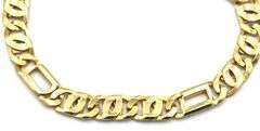 Italian 14kt Yellow gold Figaro bracelet