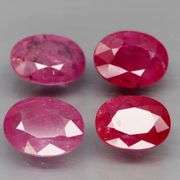 Heavy 5.39ct double set of Mozambique Rubies! Heated only!